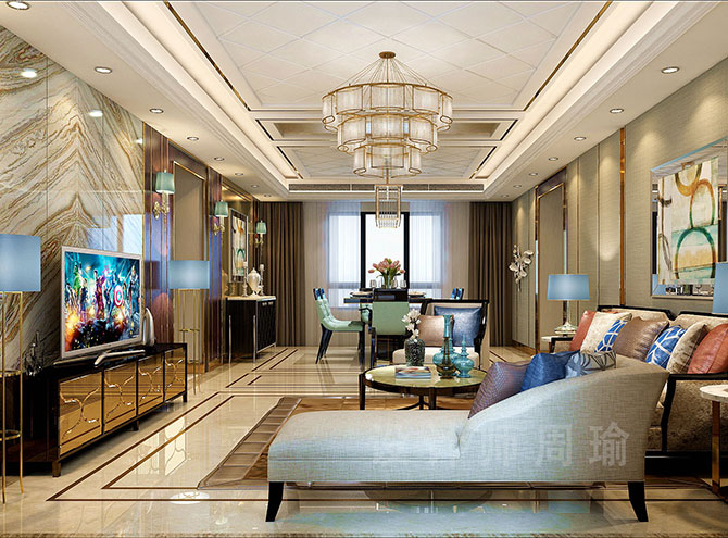 色色骚妇世纪江尚三室两厅168平装修设计效果欣赏